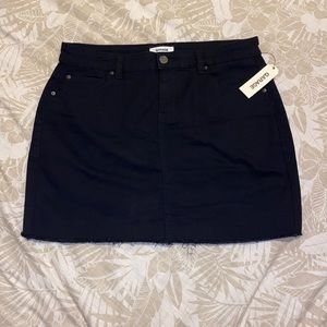 Garage Black Denim Skirt